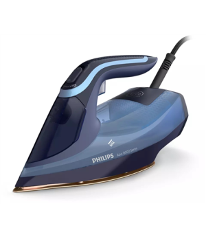 Philips | DST8020/20 Azur 8000 Series | Steam Iron | 3000 W | Water tank capacity 300 ml | Continuous steam 55 g/min | Light blu