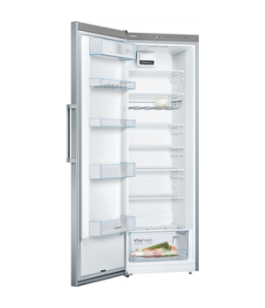 Bosch | Refrigerator | KSV33VLEP | Energy efficiency class E | Free standing | Larder | Height 176 cm | 39 dB | Stainless Steel