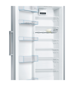 Bosch | Refrigerator | KSV33VLEP | Energy efficiency class E | Free standing | Larder | Height 176 cm | 39 dB | Stainless Steel