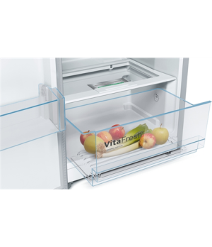 Bosch | Refrigerator | KSV33VLEP | Energy efficiency class E | Free standing | Larder | Height 176 cm | 39 dB | Stainless Steel