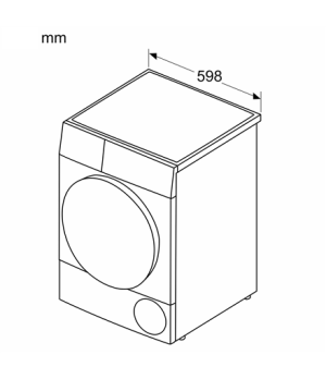 Bosch | WQG242AESN | Dryer machine with heat pump | Energy efficiency class A++ | Front loading | 9 kg | LED | Depth 61.3 cm | S