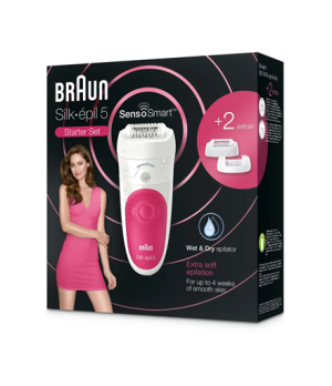 Braun | Epilator | Silk-épil 5 SE5500 | Operating time (max) 30 min | Bulb lifetime (flashes) Not applicable | Number of power l