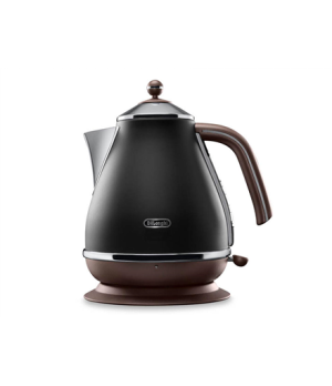 Delonghi | Icona Vintage | KBOV2001BK | Standard kettle | 2000 W | 1.7 L | Stainless steel | 360° rotational base | Black