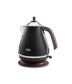 Delonghi | Icona Vintage | KBOV2001BK | Standard kettle | 2000 W | 1.7 L | Stainless steel | 360° rotational base | Black