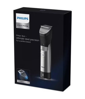 Philips | Beard Trimmer | BT9810/15 | Cordless and corded | Number of length steps 30 | Step precise 0.4 mm | Black/Silver