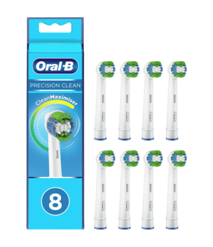 Oral-B | EB20-8 Refill Precision Clean | Replaceable toothbrush heads with CleanMaximiser technology | Heads | For adults | Numb