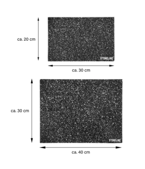 Stoneline Glass Cutting Board Set, Non-Slip, 2 pcs Stoneline