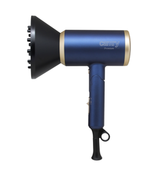 Camry | Hair Dryer | CR 2268 | 1800 W | Number of temperature settings 2 | Ionic function | Diffuser nozzle | Blue/Gold