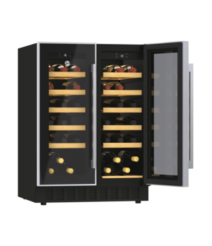 Hoover | Wine Cooler | HWCB 60D/1 | Energy efficiency class G | Free standing | Bottles capacity 38 | Black