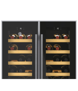 Hoover | Wine Cooler | HWCB 60D/1 | Energy efficiency class G | Free standing | Bottles capacity 38 | Black