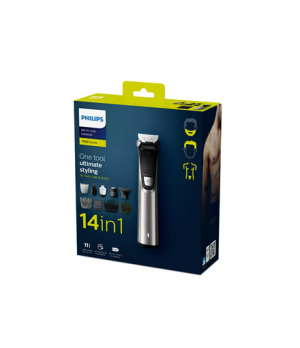 Philips | Multigroom 14-in-1 | MG7745/15 Series 7000 | Cordless | Number of length steps 11 | Gray