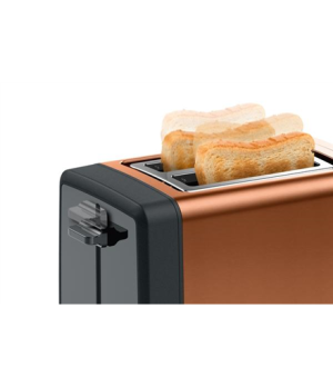 Bosch DesignLine Toaster TAT4P429 Power 970 W Number of slots 2 Housing material Stainless Steel Copper/Black