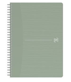 Perdirbtas sąsiuvinis su spirale OXFORD Rec’Up, A5, 90 lapų, 90 gsm, linijomis