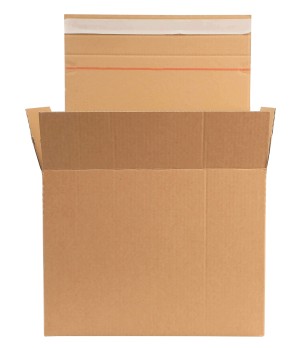 Pakavimo dėžė su lipnia juostele, 380x280x175mm