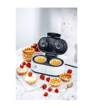 Adler | Waffle Bowl Maker | AD 3062 | 1000 W | Number of pastry 2 | Bowl | White