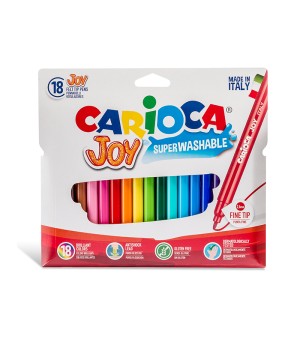 Flomasteriai CARIOCA JOY, 18 vnt.