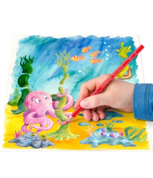 Spalvoti pieštukai akvareliniai STAEDTLER NORIS CLUB, 12 spalvų