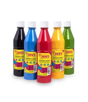 Tempera dažai buteliuke JOVI, 500 ml, tamsiai mėlyna sp.