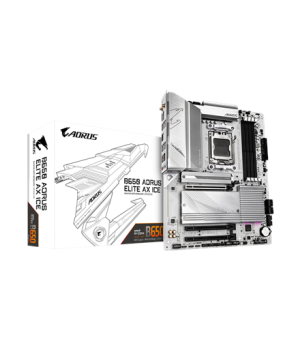 Gigabyte | B650 A ELITE AX ICE | Processor family AMD | Processor socket AM5 | DDR5 DIMM | Supported hard disk drive interfaces 