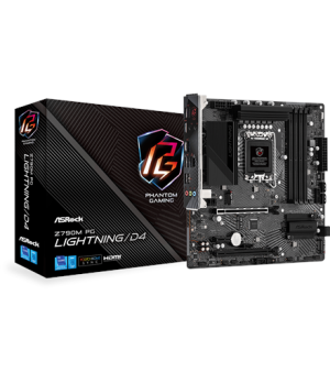 ASRock | Z790M PG LIGHTNING/D4 | Processor family Intel | Processor socket LGA1700 | DDR4 DIMM | Supported hard disk drive inter