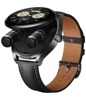 Watch Buds | Smart watch | NFC | GPS (satellite) | AMOLED | Touchscreen | 1.43” | Waterproof | Bluetooth | Black Stainless Steel