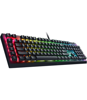 Razer | Mechanical Gaming Keyboard | BlackWidow V4 X | Gaming Keyboard | Wired | Nordic | Green Mechanical Switches (Clicky)