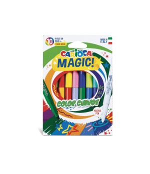 Flomasteriai CARIOCA MAGIC COLOR CHANGE, 9 spalvos + spalvą keičiantis žymeklis