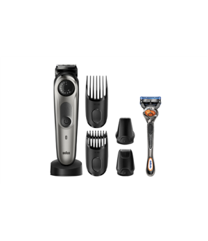 Braun | Beard Trimmer | BT7940 | Cordless | Number of length steps 39 | Silver/Black