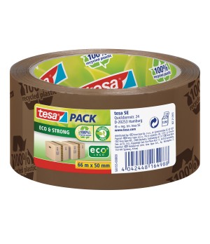 Ekologiška ir stipri pakavimo juosta TESA PACK Eco & Strong, 50mm x 66m, rudos sp.