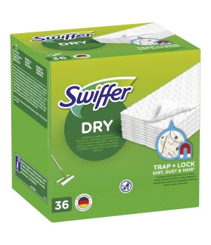 Swiffer Sweeper sausos šluostės, papildymas 36vnt