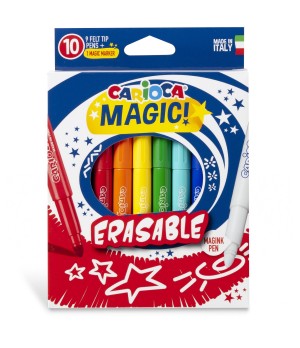 Flomasteriai CARIOCA MAGIC, 9 vnt. + 1 magiškas žymeklis