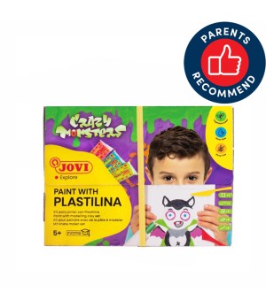 Spalvinimo plastilinu rinkinys JOVI CRAZY MONSTER, su priedais