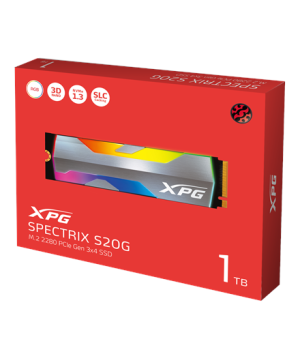 ADATA SPECTRIX S20G 1000 GB SSD form factor M.2 2280 SSD interface PCIe Gen3x4 Write speed 1800 MB/s Read speed 2500 MB/s