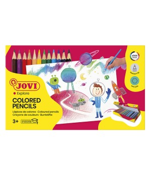 Pieštukai JOVI Schoolpack, 144 vnt., šešiakampiai