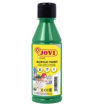 Akriliniai dažai JOVI, 250ml, tamsiai žalios sp.