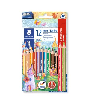 Spalvoti pieštukai STAEDTLER Noris Jumbo, 12 vnt.