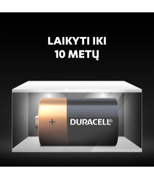 Baterijos DURACELL D, LR20, 2vnt