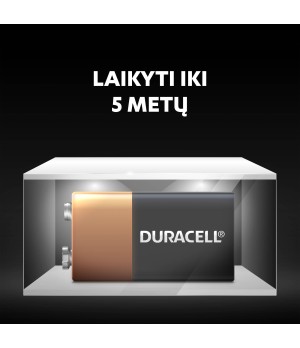 Baterijos DURACELL 9V, LR61, 1vnt
