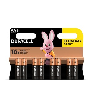 Baterijos DURACELL AA, LR6, 8vnt