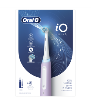 Oral-B | Electric Toothbrush | iO4 | Rechargeable | For adults | Number of brush heads included 1 | Number of teeth brushing mod