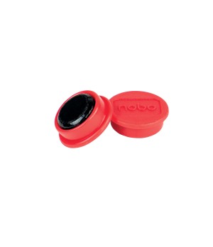 Magnetai NOBO, 20 mm, 8 vnt., raudona sp.