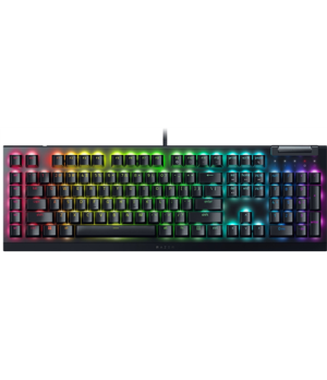 Razer | Mechanical Gaming Keyboard | BlackWidow V4 X | Black | Mechanical Gaming Keyboard | Wired | US | N/A g | Green Mechanica