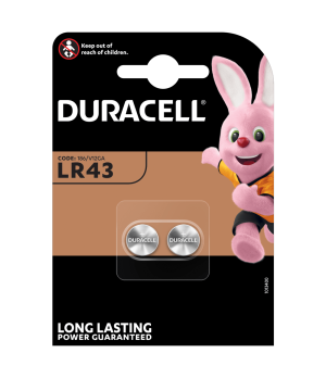 Baterijos DURACELL LR43, 2vnt