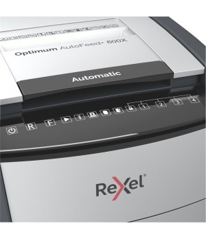 Automatinis dokumentų naikiklis Rexel Optimum Autofeed 600X, 4x36mm, P4, 110l