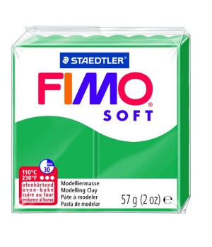 Modelinas FIMO SOFT, 57 g, smaragdo žalia sp.