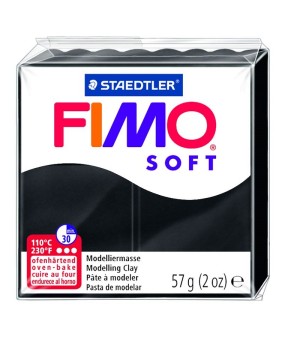 Modelinas FIMO SOFT, 57 g, juoda sp.