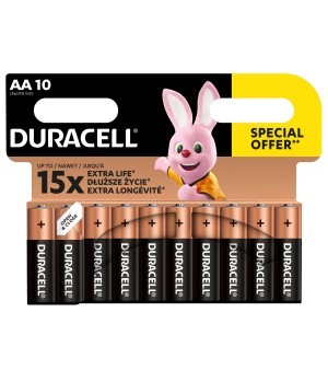 Baterijos DURACELL AA, 10 vnt