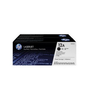 Dažomieji milteliai HP LASERJET Q2612A DUAL PACK, juoda