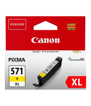 Canon CLI-571XLY (0334C001), geltona kasetė rašaliniams spausdintuvams, 715 psl.