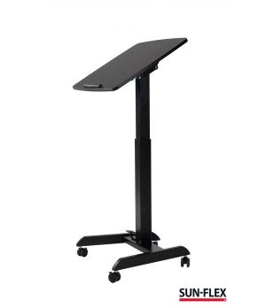 Reguliuojamo aukščio stalas SUN-FLEX®EASYDESK PRO, 60x52cm, juodas